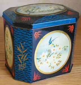 bluebird vintage tin
