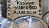 moms retro vintage hammered aluminum